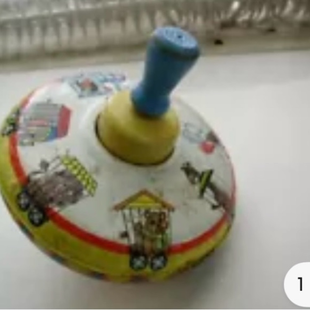 Vintage, Ohio Art Metal-Wood Circus Top - Picture 4 of 6